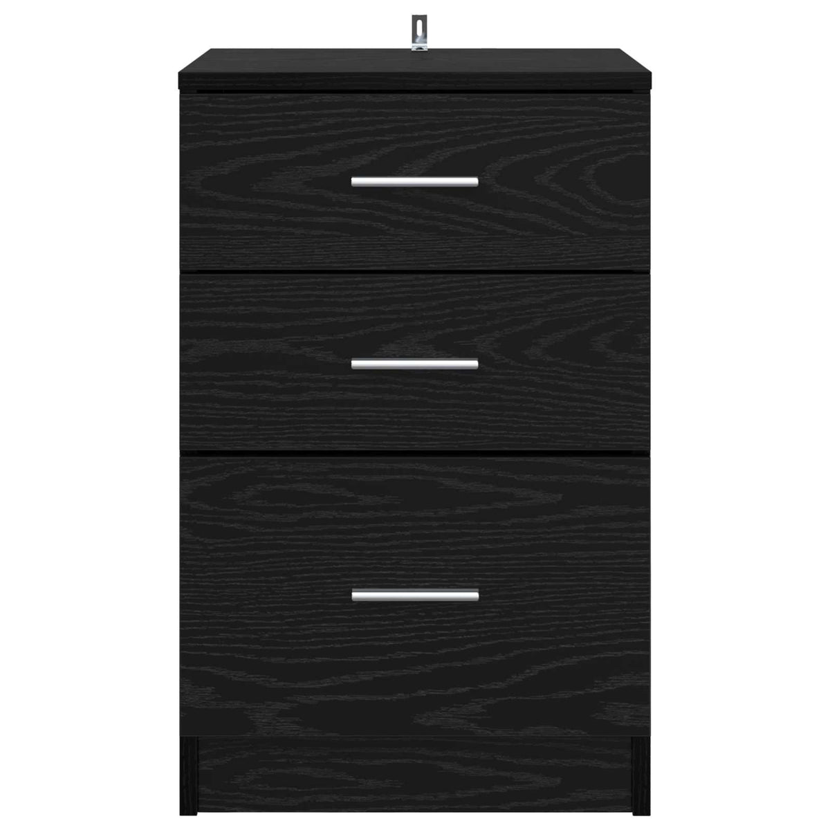 vidaXL Bedside Cabinet Black Oak 40 x 40 x 63 cm Engineered Wood