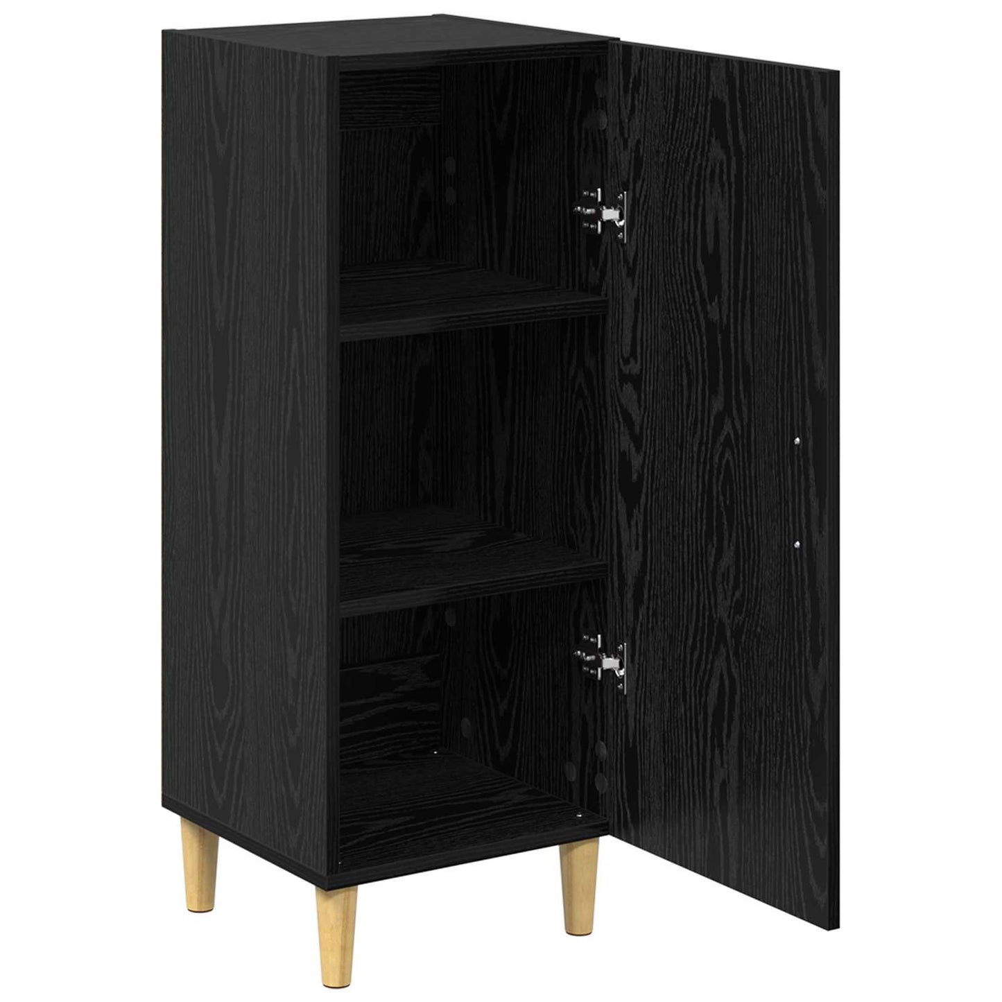 vidaXL Sideboard Black Oak 34.5 x 34 x 90 cm Engineered Wood
