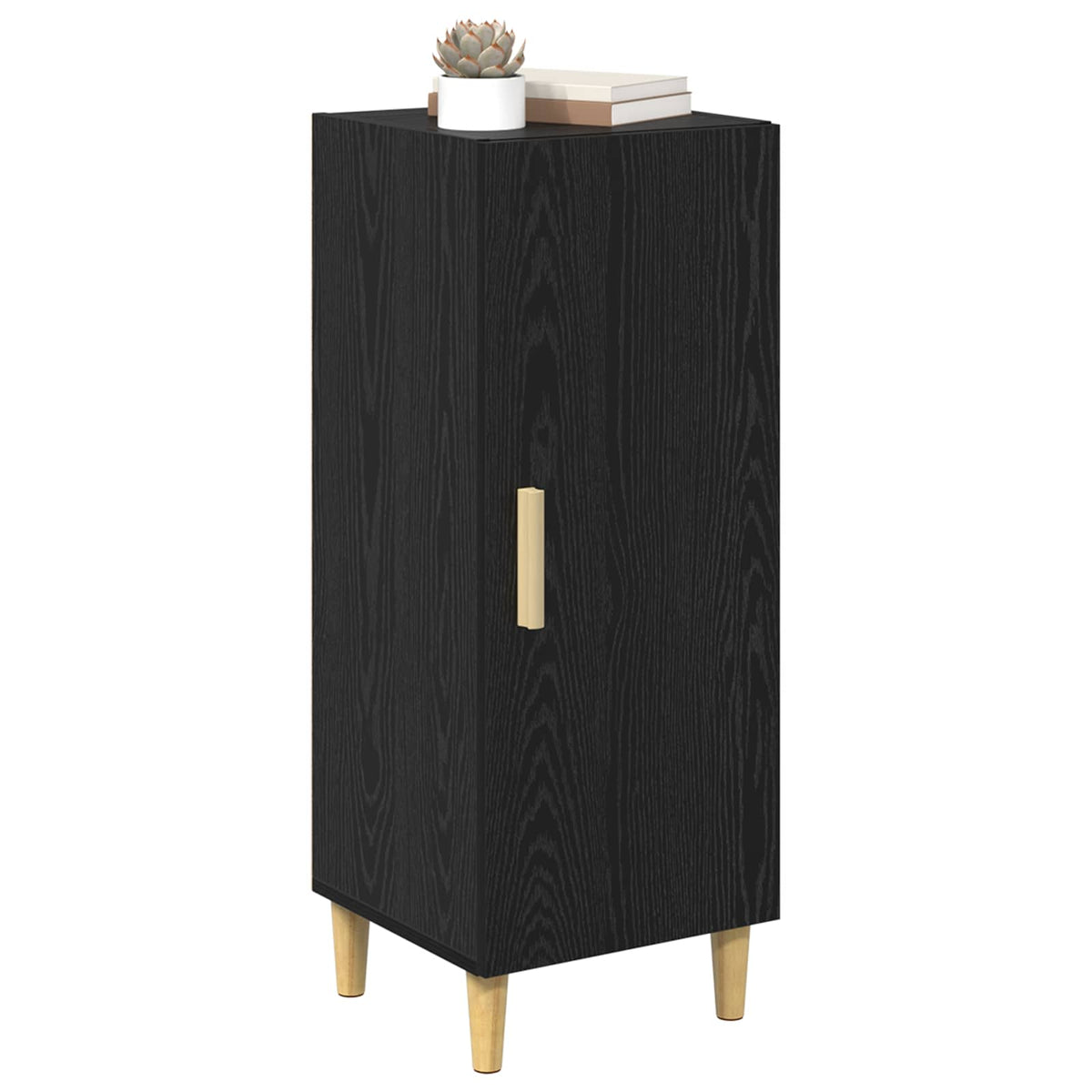 vidaXL Sideboard Black Oak 34.5 x 34 x 90 cm Engineered Wood