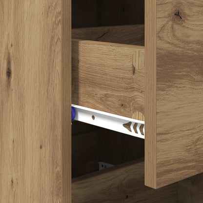 vidaXL Sideboard Artisan oak 34.5 x 34 x 90 cm Engineered Wood