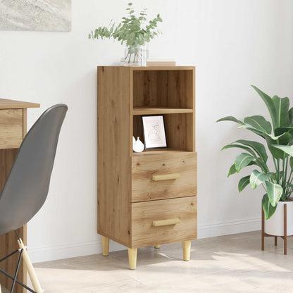 vidaXL Sideboard Artisan oak 34 x 34.5 x 90 cm Engineered Wood