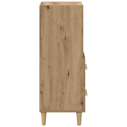 vidaXL Sideboard Artisan oak 34 x 34.5 x 90 cm Engineered Wood