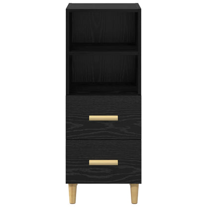 vidaXL Sideboard Black oak 34 x 34.5 x 90 cm Engineered wood
