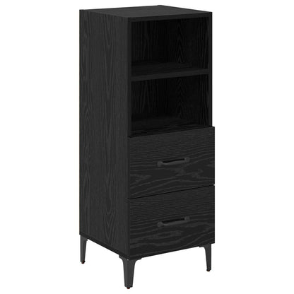 vidaXL Sideboard Black oak 34 x 34.5 x 90 cm Engineered wood