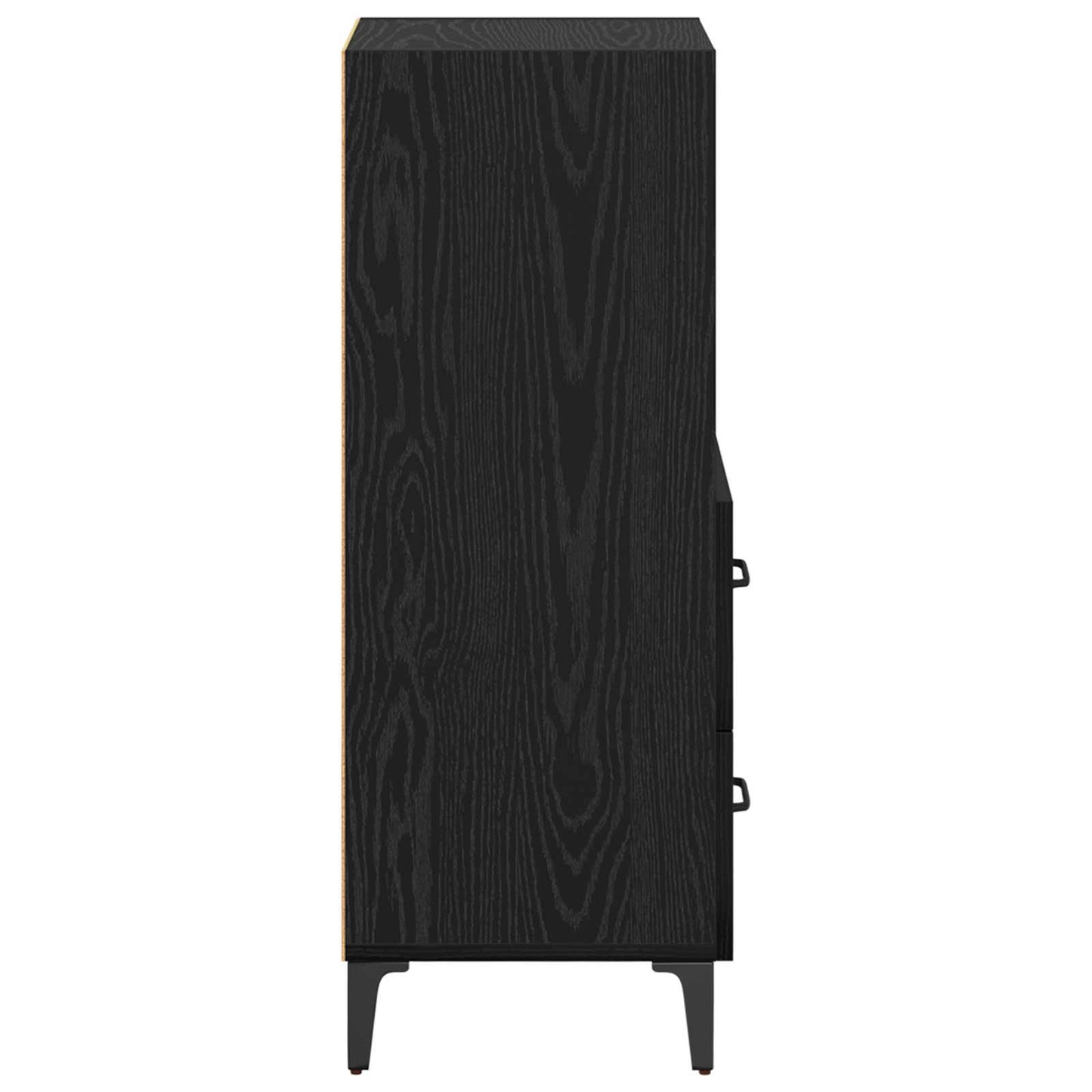 vidaXL Sideboard Black oak 34 x 34.5 x 90 cm Engineered wood