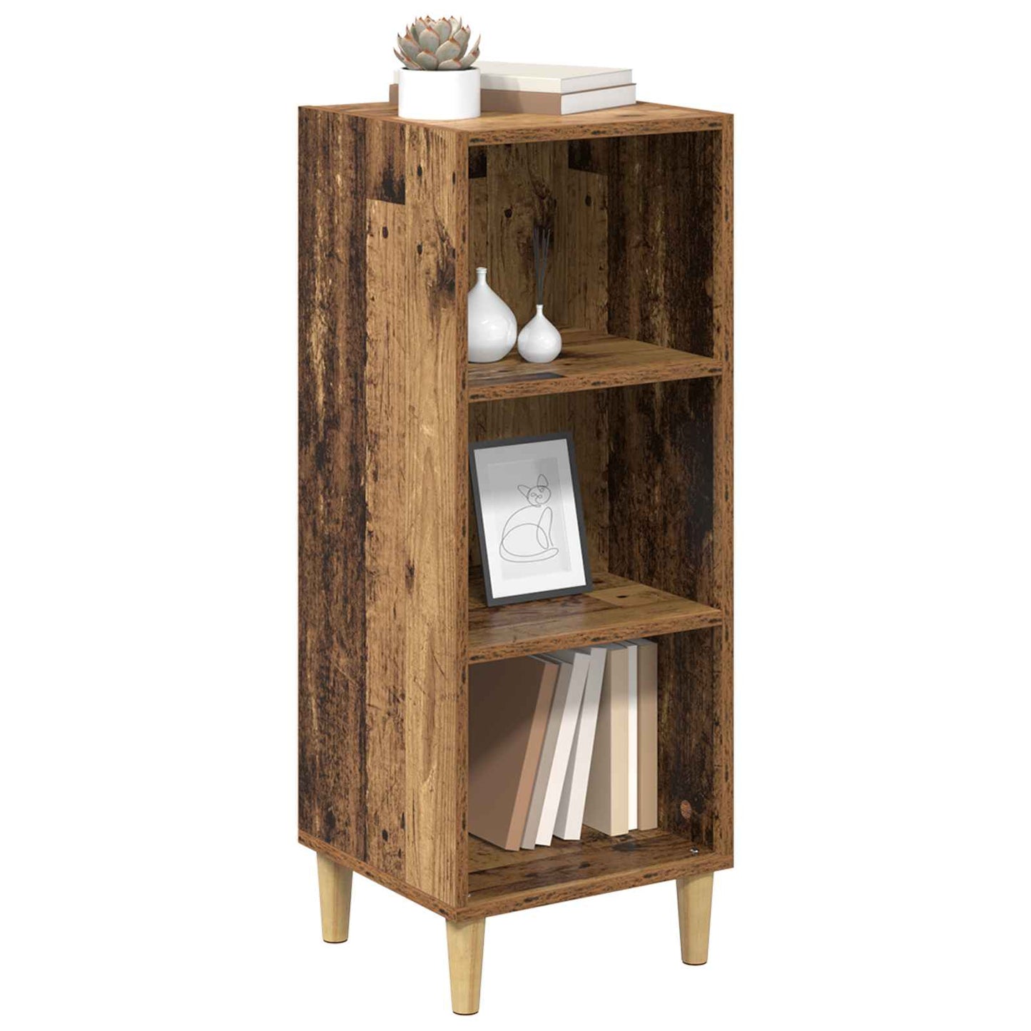 vidaXL Sideboard Old Wood 34.5 x 32.5 x 90 cm Engineered Wood