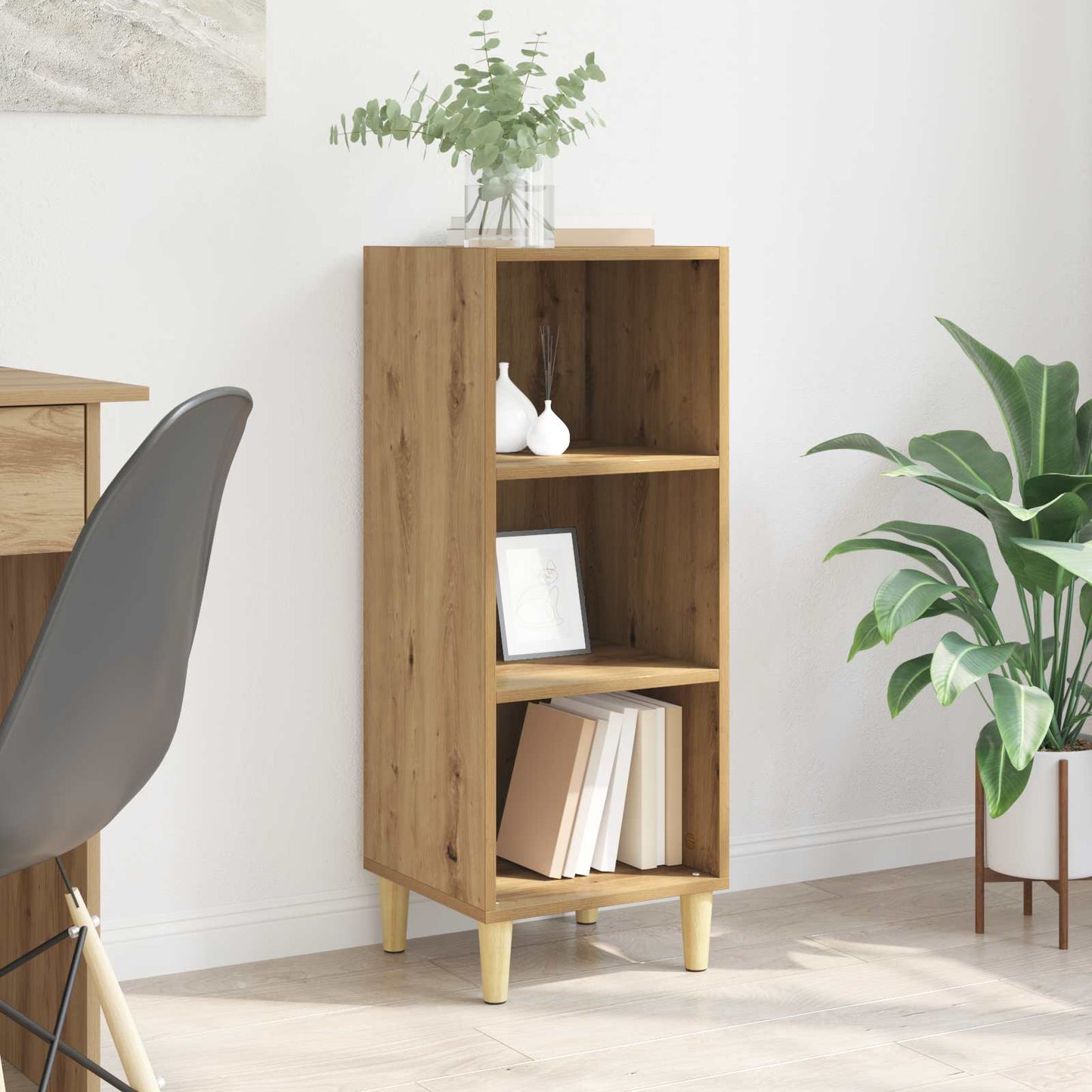 vidaXL Sideboard Artisan Oak 34.5 x 32.5 x 90 cm Engineered Wood