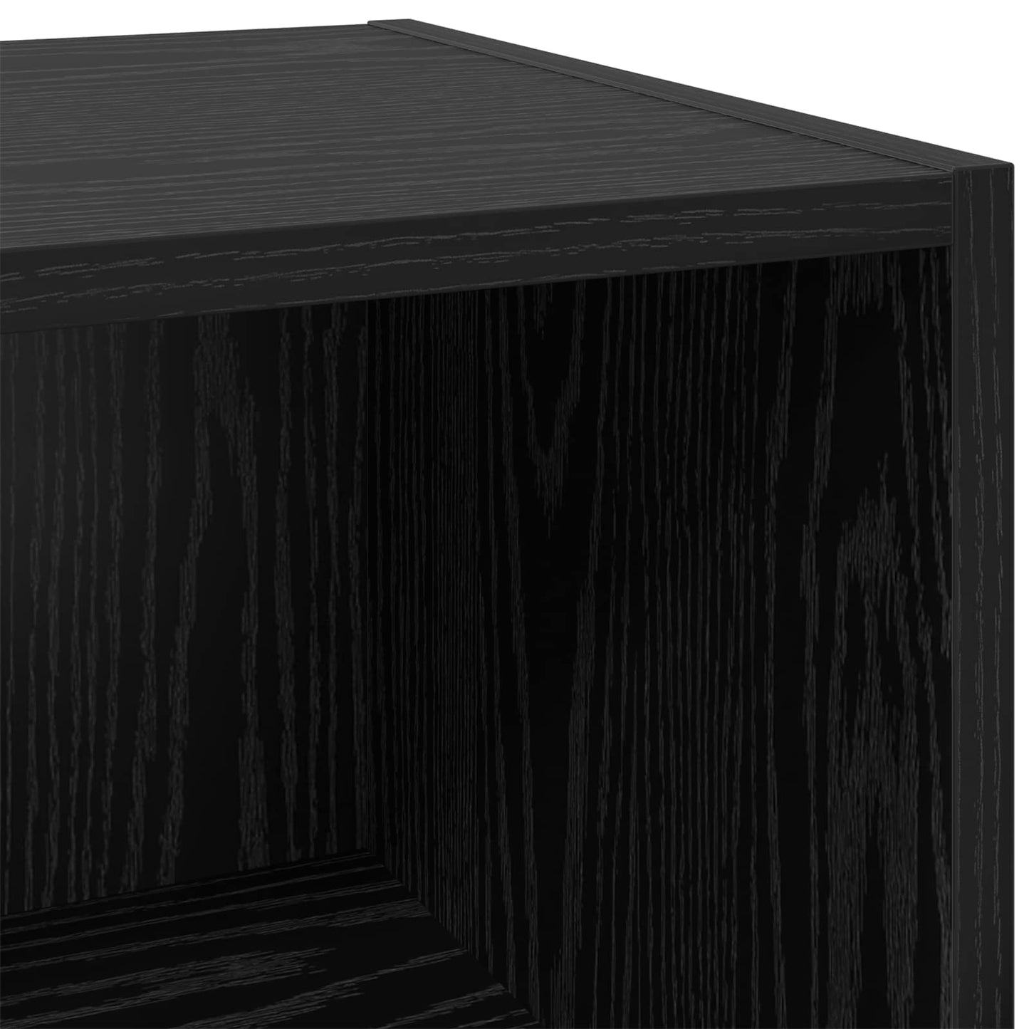 vidaXL Sideboard Black Oak 34.5 x 32.5 x 90 cm Engineered Wood