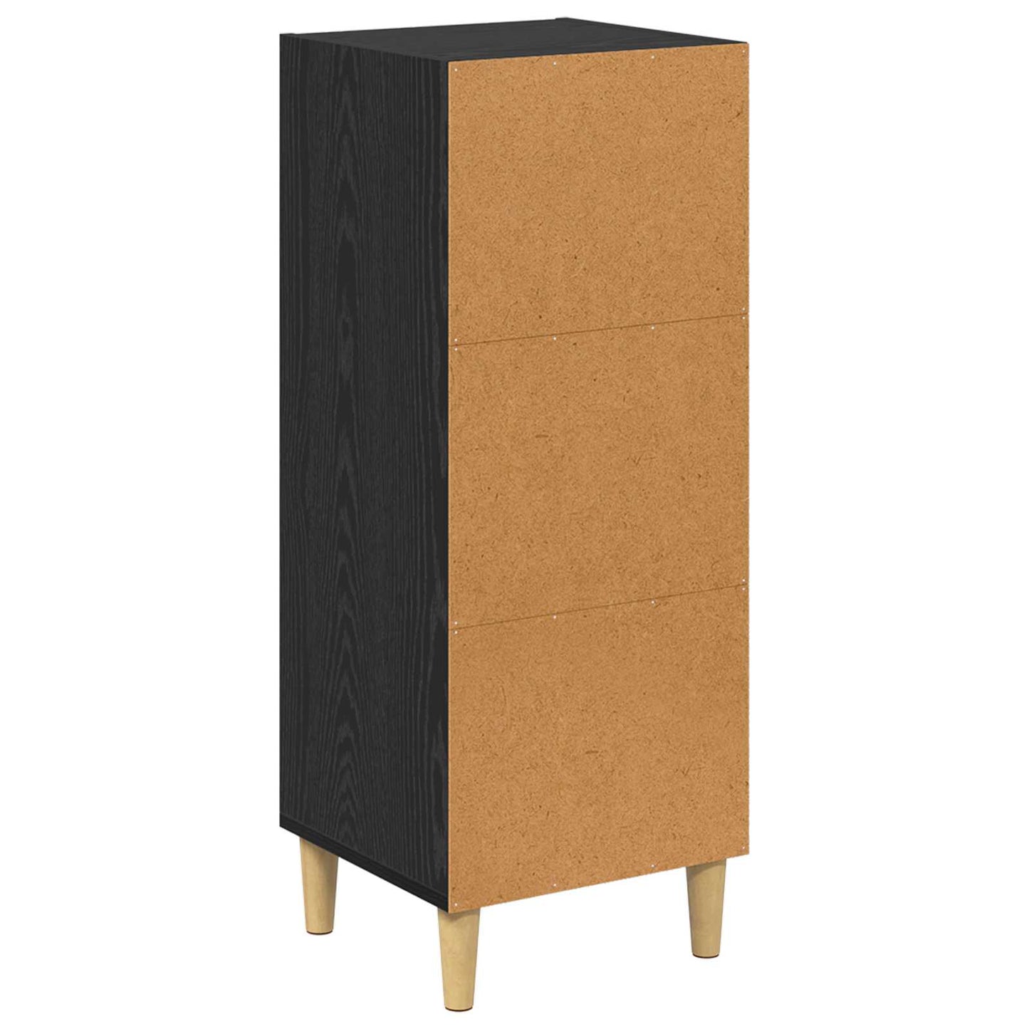 vidaXL Sideboard Black Oak 34.5 x 32.5 x 90 cm Engineered Wood