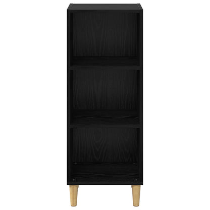 vidaXL Sideboard Black Oak 34.5 x 32.5 x 90 cm Engineered Wood