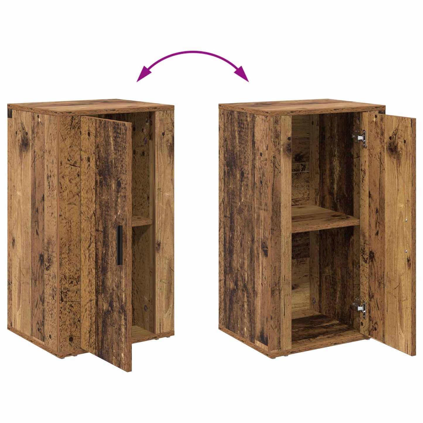 vidaXL Sideboard Old Wood 40 x 33 x 70 cm Engineered Wood