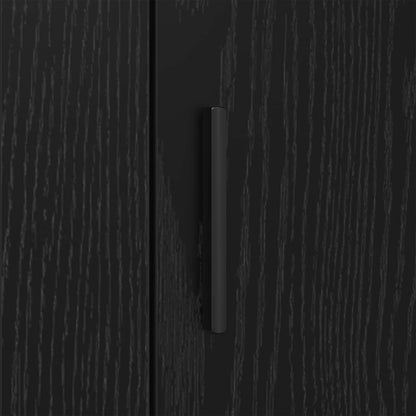 vidaXL Sideboard Black Oak 40 x 33 x 70 cm Engineered Wood