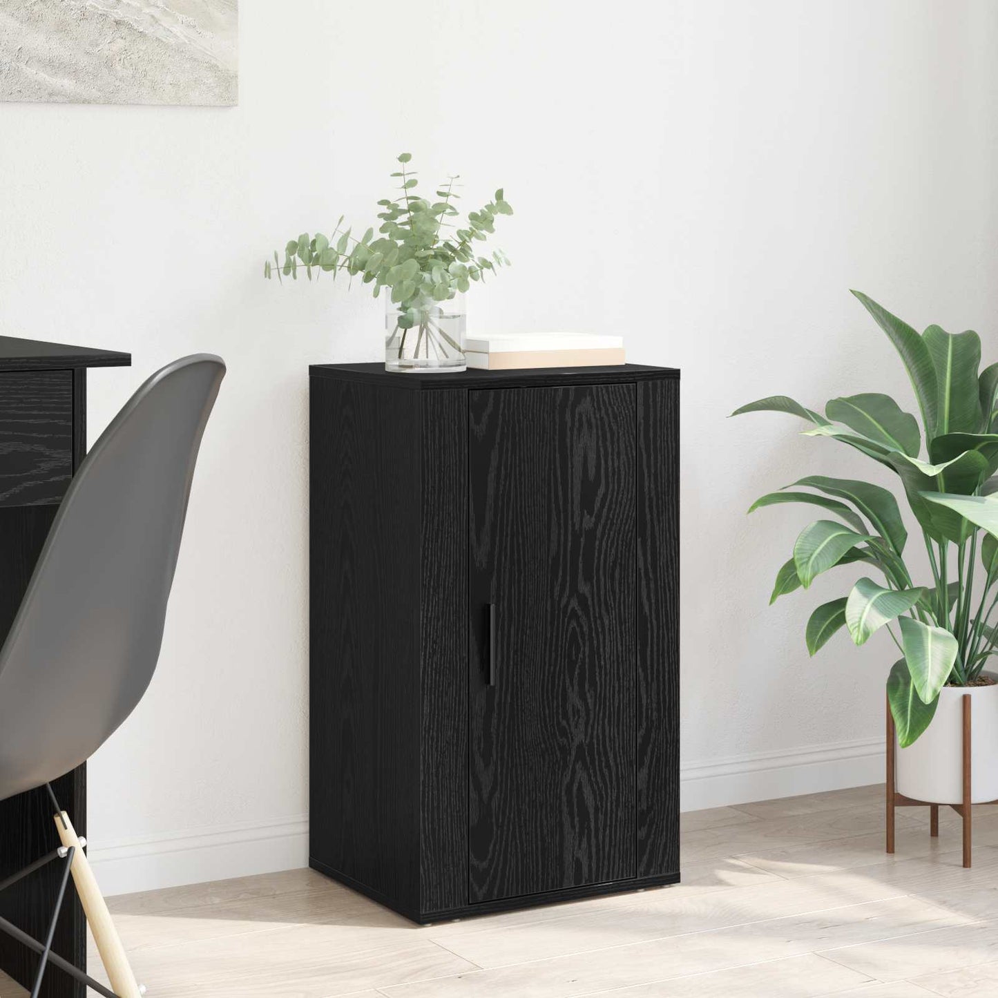 vidaXL Sideboard Black Oak 40 x 33 x 70 cm Engineered Wood