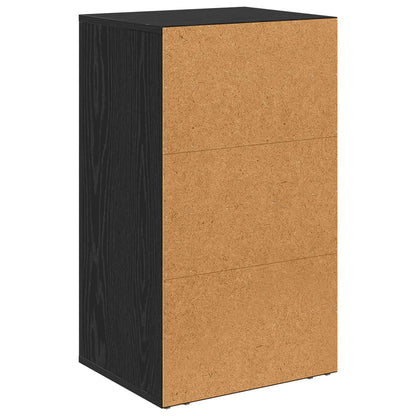vidaXL Sideboard Black Oak 40 x 33 x 70 cm Engineered Wood