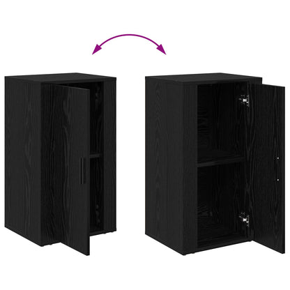vidaXL Sideboard Black Oak 40 x 33 x 70 cm Engineered Wood