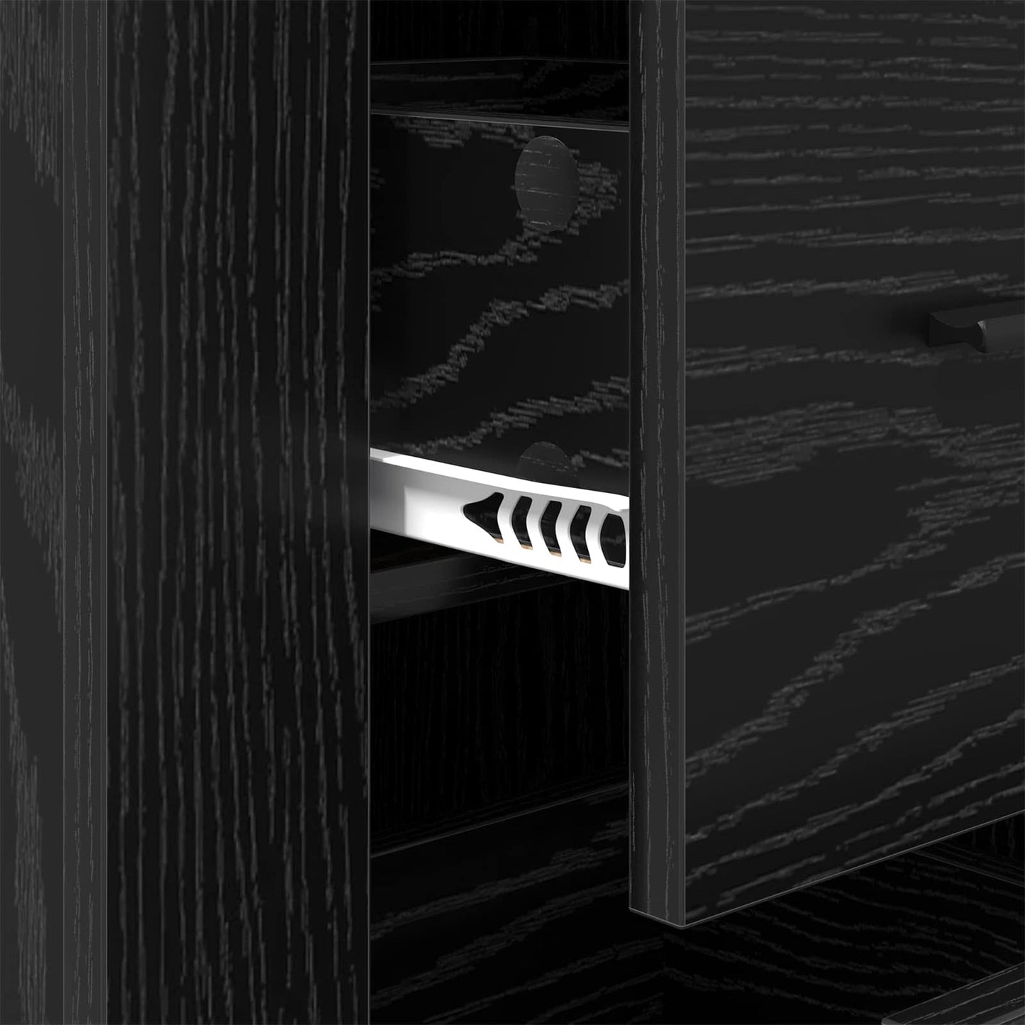 vidaXL Sideboard Black Oak 40 x 33 x 70 cm Engineered Wood
