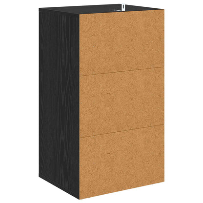 vidaXL Sideboard Black Oak 40 x 33 x 70 cm Engineered Wood