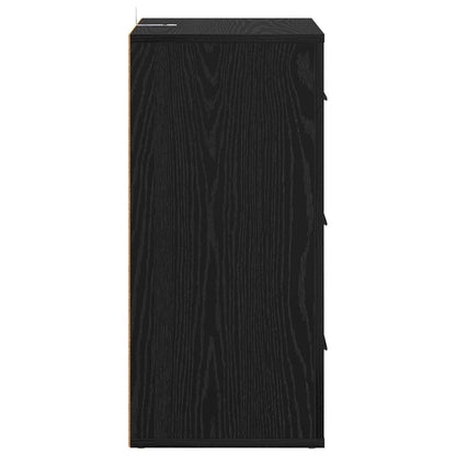 vidaXL Sideboard Black Oak 40 x 33 x 70 cm Engineered Wood