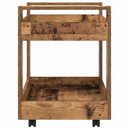 vidaXL Desk Trolley Old Wood 60 x 45 x 60 cm Engineered Wood
