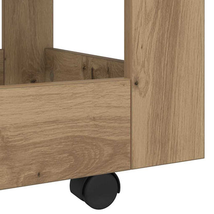 vidaXL Desk Trolley Artisan Oak 60 x 45 x 60 cm Engineered Wood
