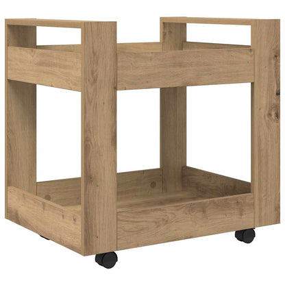 vidaXL Desk Trolley Artisan Oak 60 x 45 x 60 cm Engineered Wood