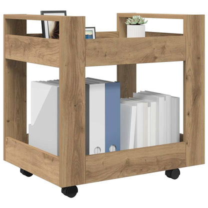 vidaXL Desk Trolley Artisan Oak 60 x 45 x 60 cm Engineered Wood