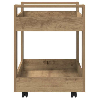 vidaXL Desk Trolley Artisan Oak 60 x 45 x 60 cm Engineered Wood
