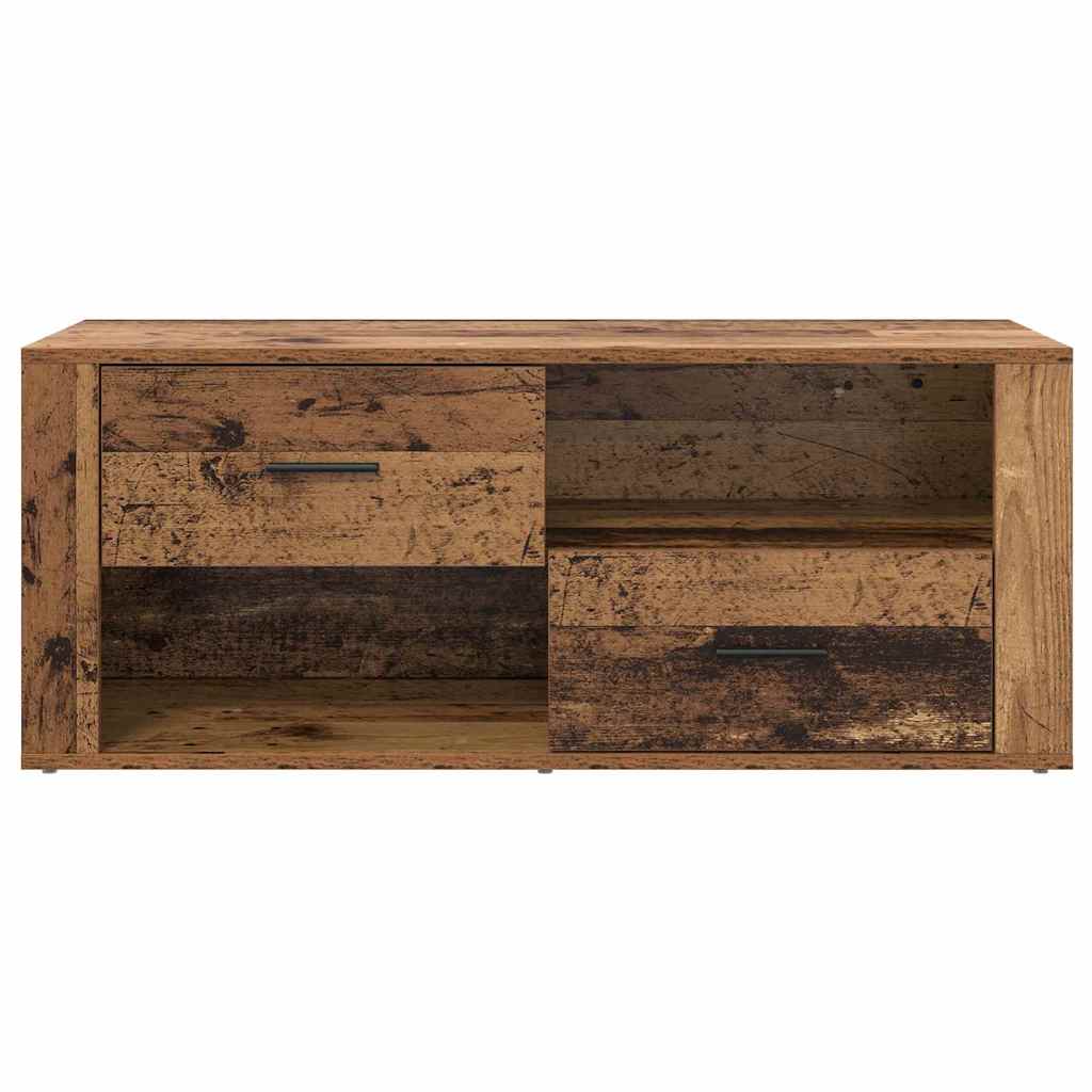 vidaXL TV Cabinet Old Wood 100 x 35 x 40 cm Engineered Wood