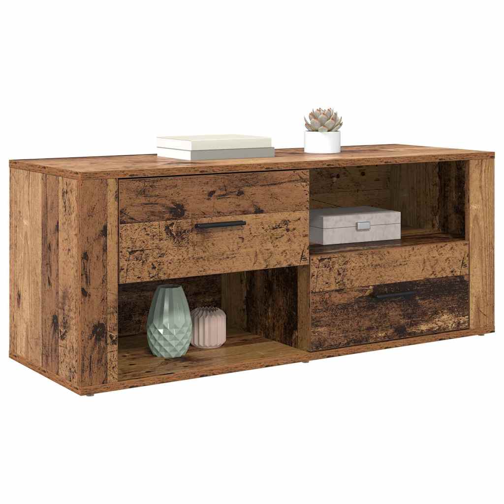 vidaXL TV Cabinet Old Wood 100 x 35 x 40 cm Engineered Wood