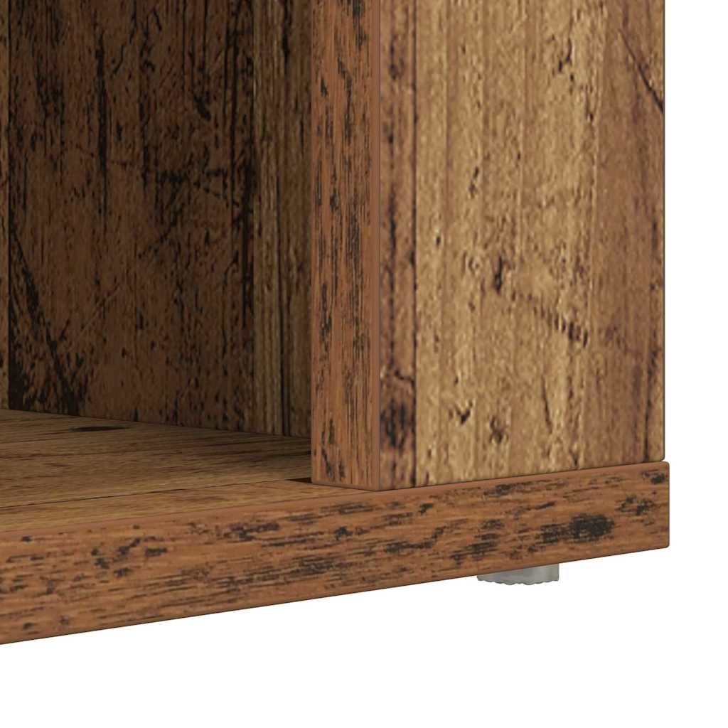 vidaXL Shoe Rack with Shelf Old wood 75 x 35 x 45 cm Engineered wood