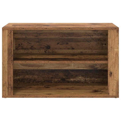 vidaXL Shoe Rack with Shelf Old wood 75 x 35 x 45 cm Engineered wood