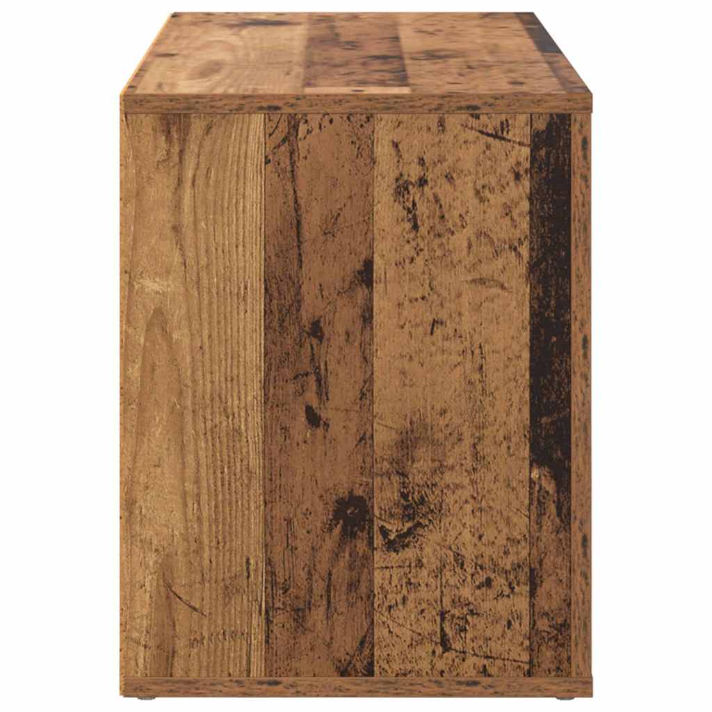 vidaXL Shoe Rack with Shelf Old wood 75 x 35 x 45 cm Engineered wood
