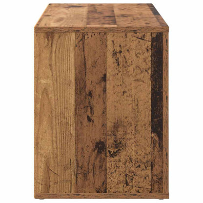 vidaXL Shoe Rack with Shelf Old wood 75 x 35 x 45 cm Engineered wood