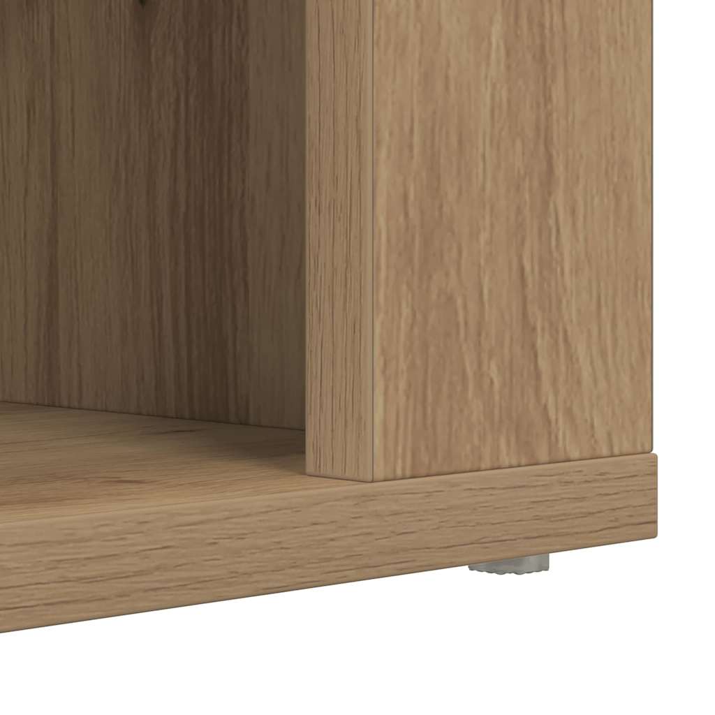 vidaXL Shoe Rack 75 x 35 x 45 cm Engineered Wood Artisan oak