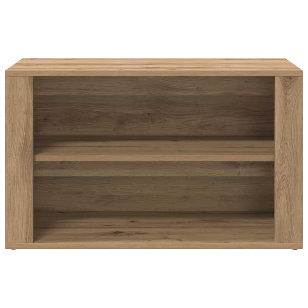 vidaXL Shoe Rack 75 x 35 x 45 cm Engineered Wood Artisan oak