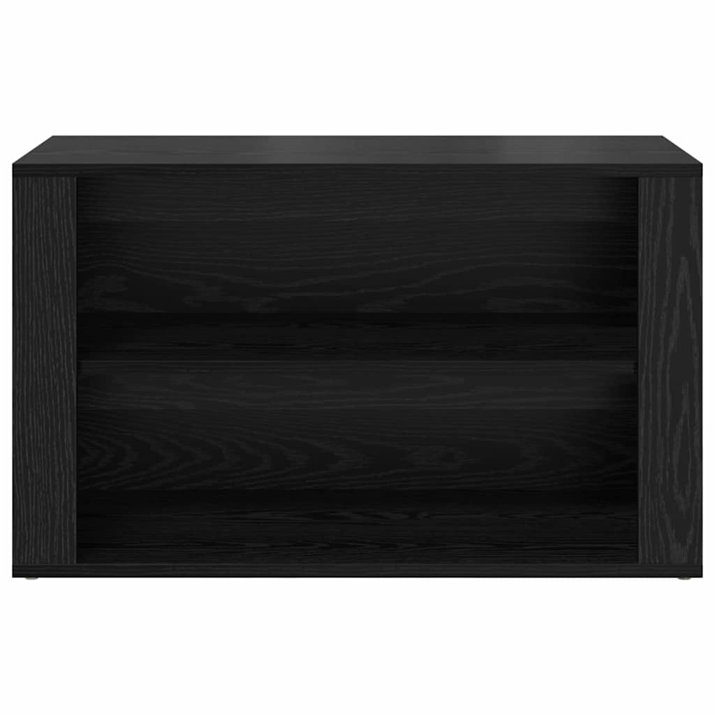 vidaXL Shoe Rack 75 x 35 x 45 cm Engineered Wood Black oak
