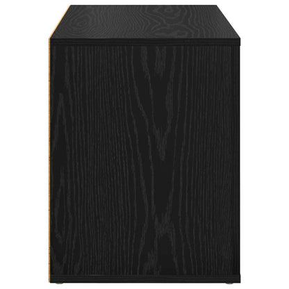 vidaXL Shoe Rack 75 x 35 x 45 cm Engineered Wood Black oak