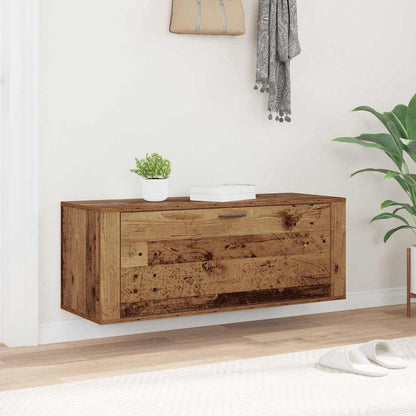 vidaXL Shoe Cabinet Old wood 100 x 35 x 38 cm Engineered wood