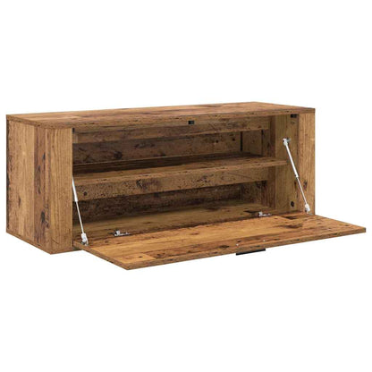 vidaXL Shoe Cabinet Old wood 100 x 35 x 38 cm Engineered wood