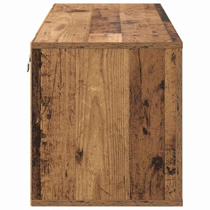 vidaXL Shoe Cabinet Old wood 100 x 35 x 38 cm Engineered wood