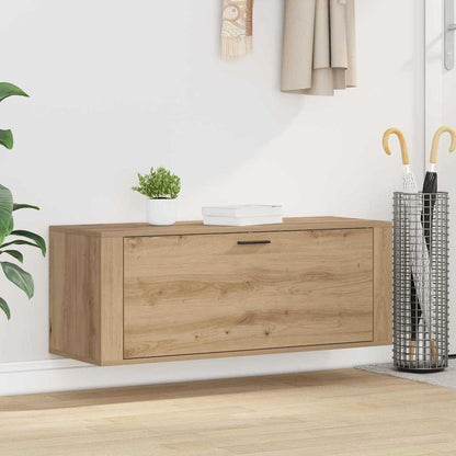 vidaXL Shoe Cabinet 100 x 35 x 38 cm Engineered Wood Artisan Oak