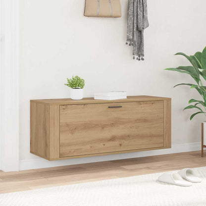 vidaXL Shoe Cabinet 100 x 35 x 38 cm Engineered Wood Artisan Oak