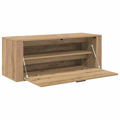 vidaXL Shoe Cabinet 100 x 35 x 38 cm Engineered Wood Artisan Oak