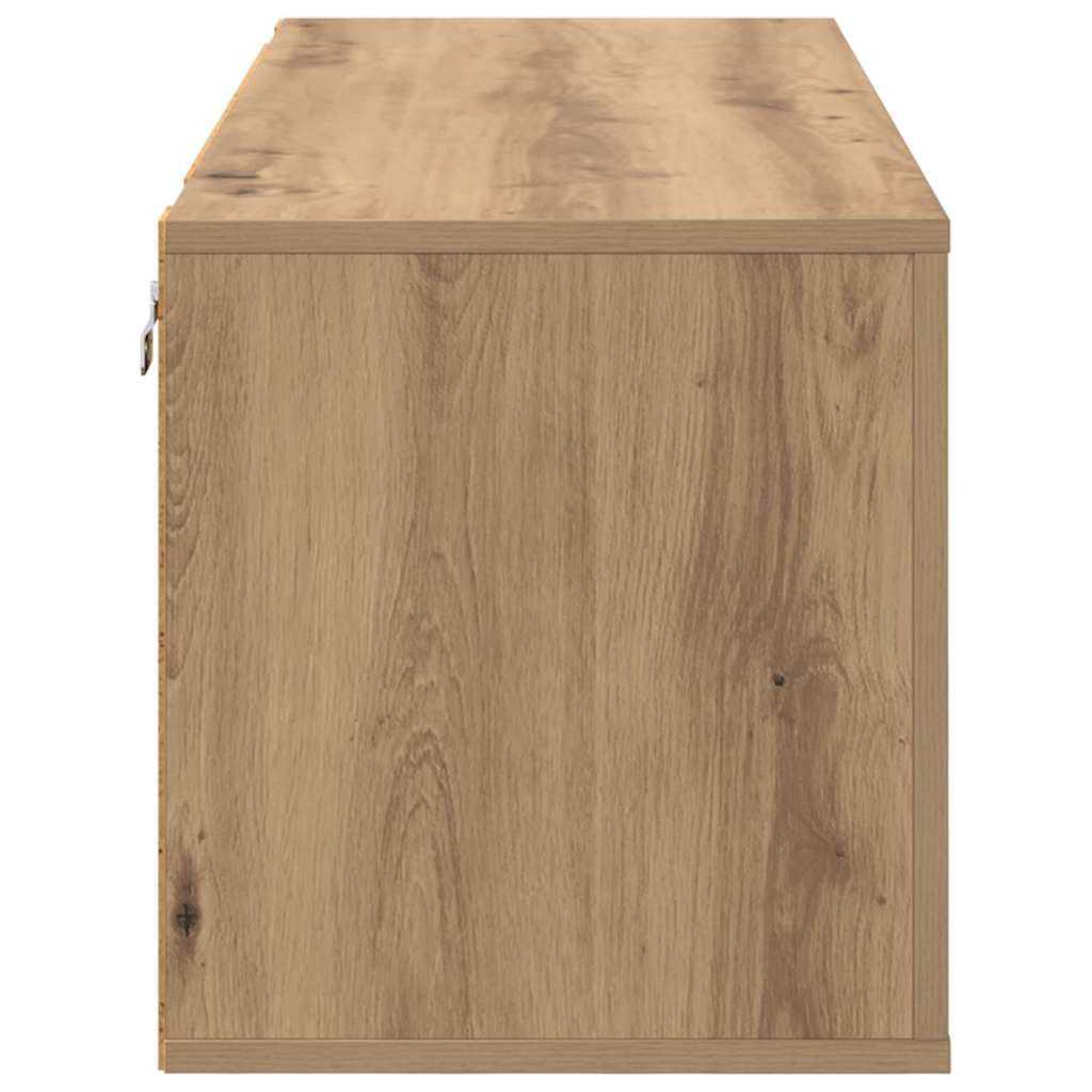 vidaXL Shoe Cabinet 100 x 35 x 38 cm Engineered Wood Artisan Oak