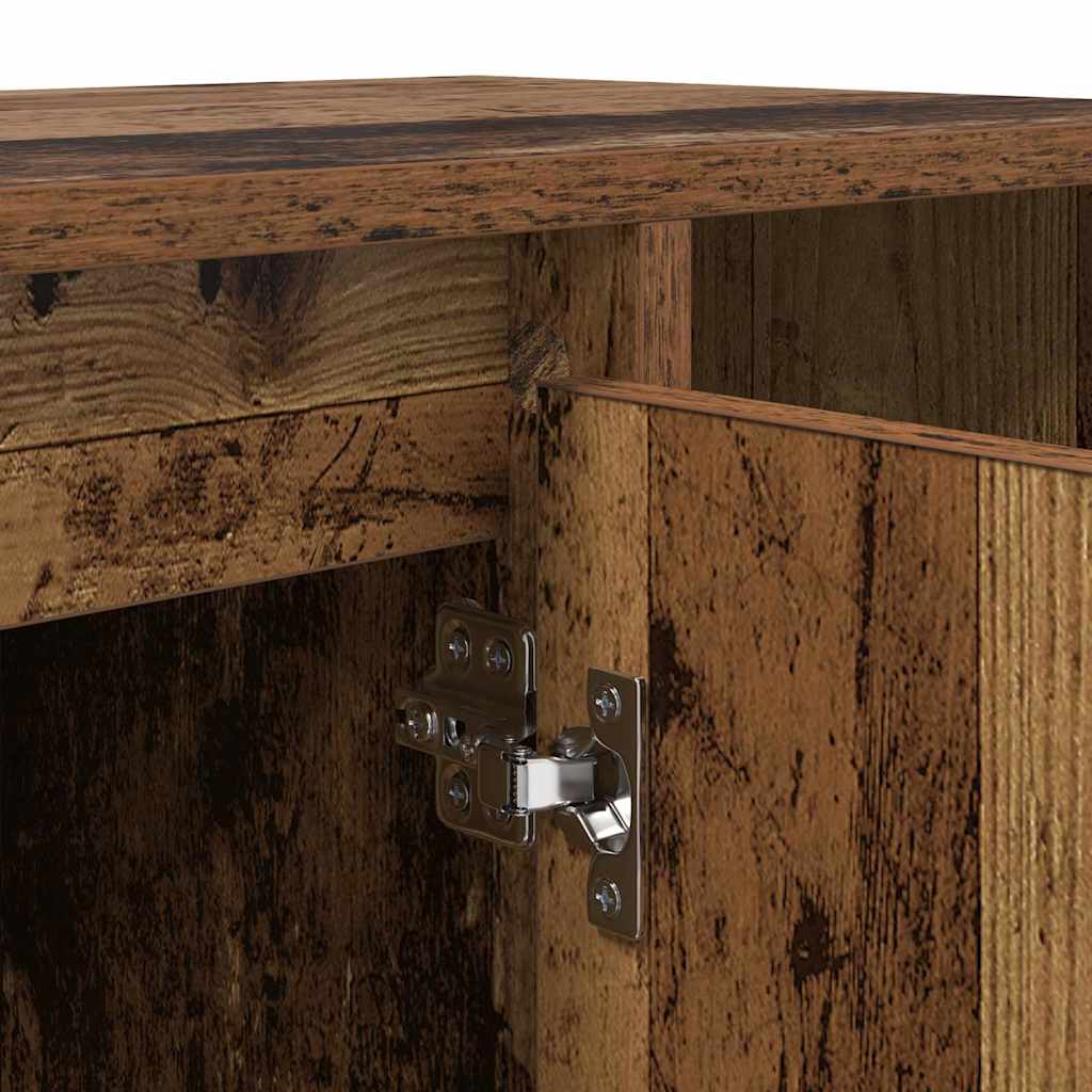 vidaXL TV Cabinet Old Wood 100 x 35 x 55 cm Engineered Wood