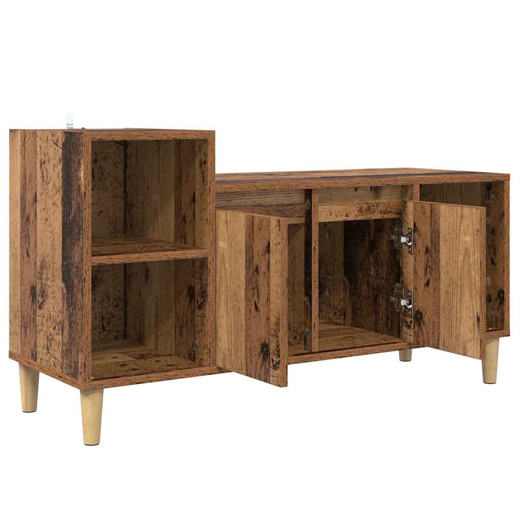 vidaXL TV Cabinet Old Wood 100 x 35 x 55 cm Engineered Wood
