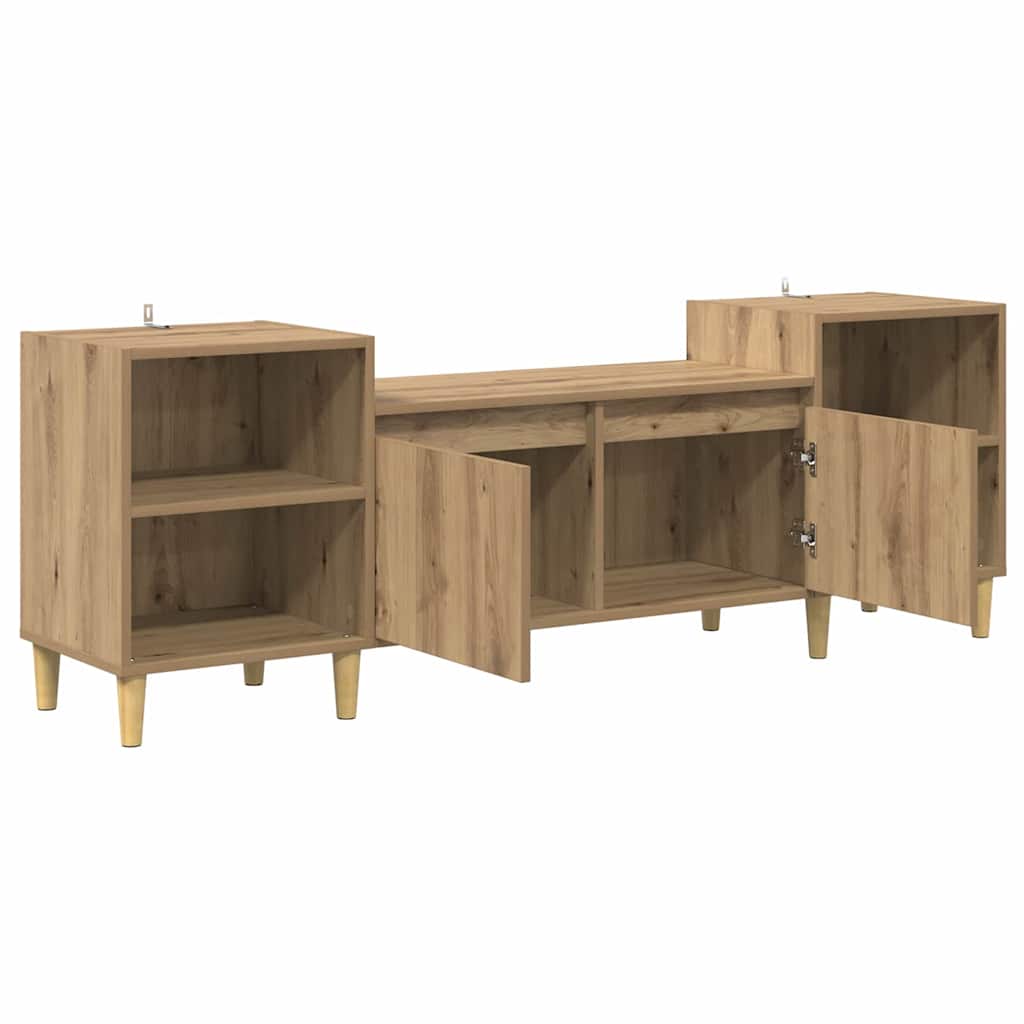 vidaXL TV Cabinet 160 x 35 x 55 cm Artisan Oak Engineered Wood