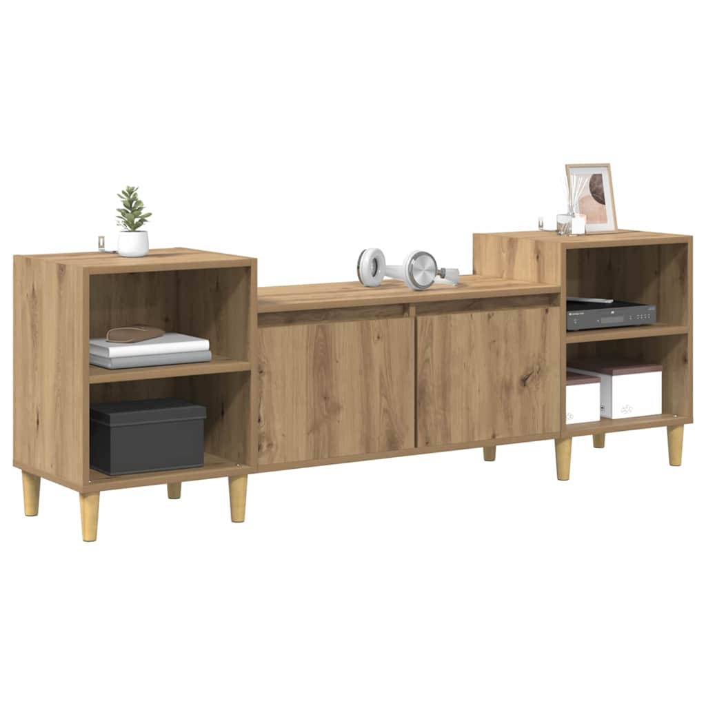 vidaXL TV Cabinet 160 x 35 x 55 cm Artisan Oak Engineered Wood