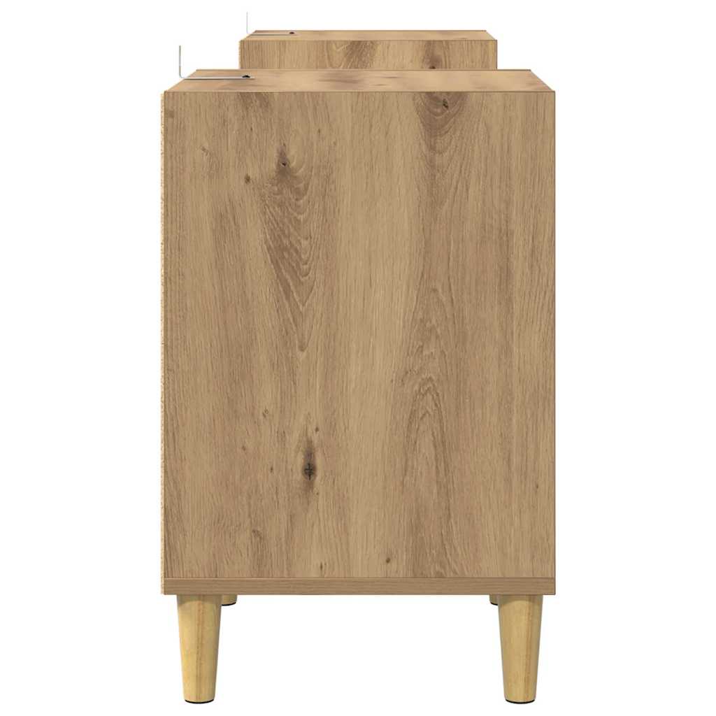 vidaXL TV Cabinet 160 x 35 x 55 cm Artisan Oak Engineered Wood