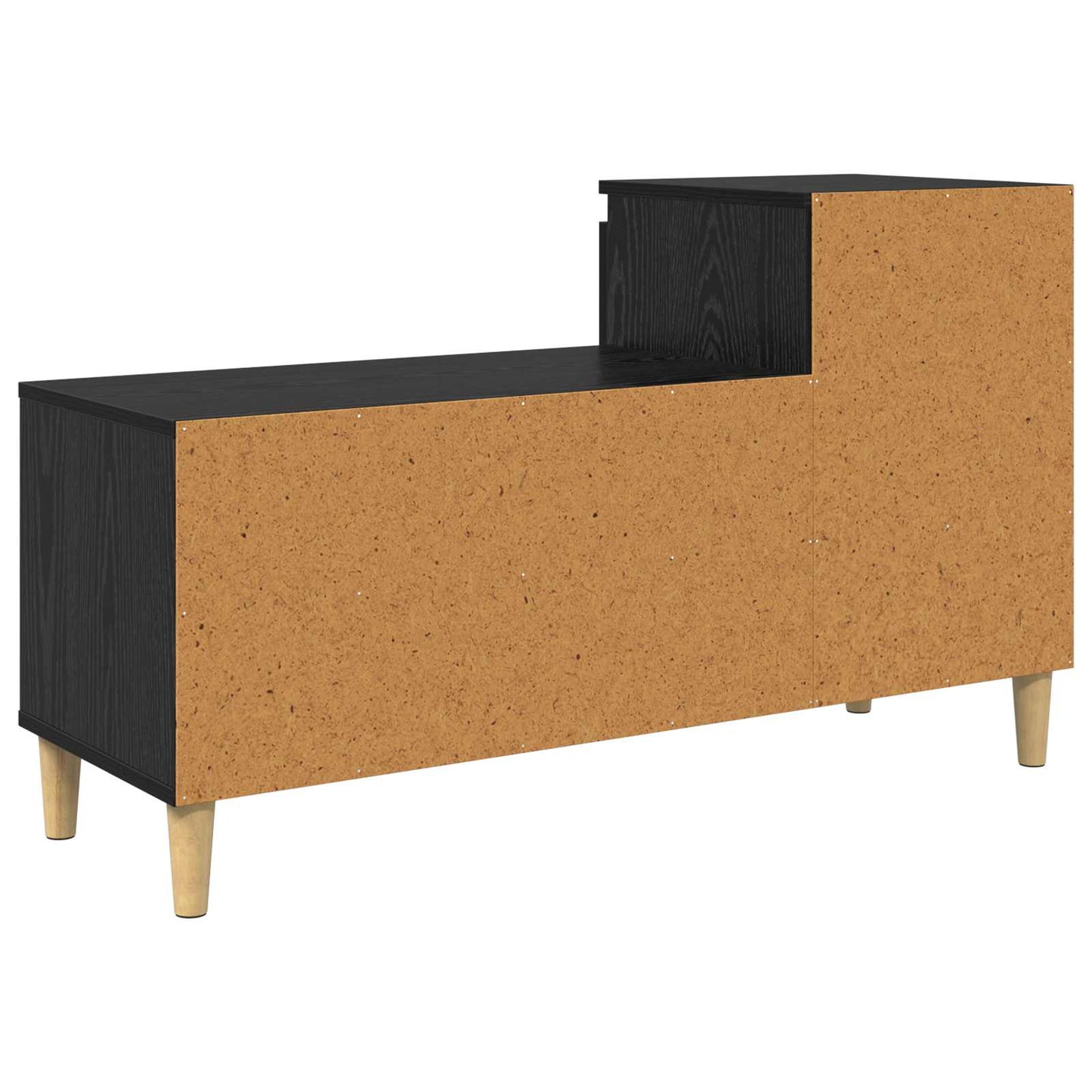 vidaXL Shoe Cabinet Black Oak 102 x 36 x 60 cm Engineered Wood